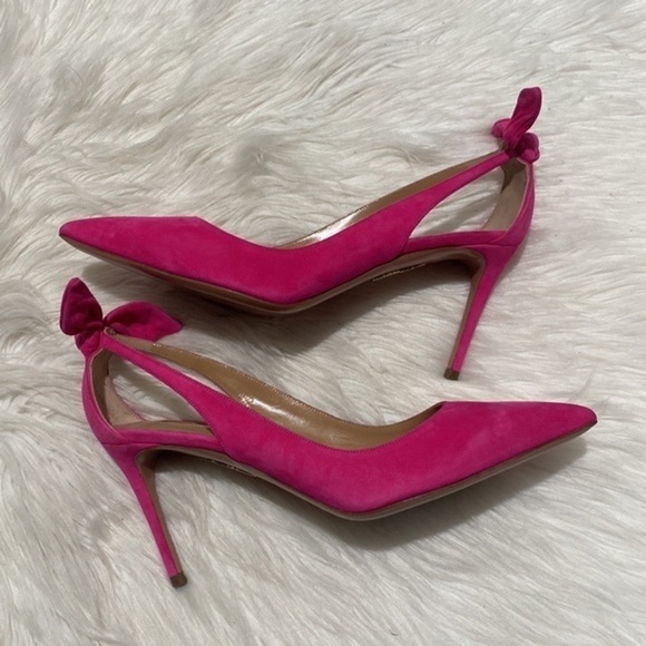 New Aquazzura 85mm Bow tie pumps size 39.5EU - Picture 5 of 14